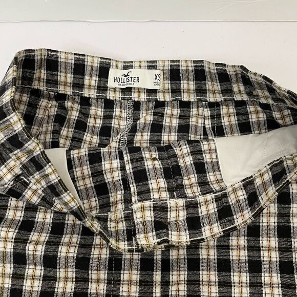 New! Hollister| XSmall Has Stretch Cotton Plaid Mini Skirt - Picture 10 of 12